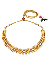 Emerald Shine Dazzling Necklace Set - White