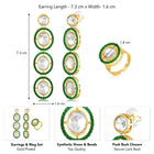Kundan Earrings & Ring Set – Elegant Ethnic Jewellery | Peora

