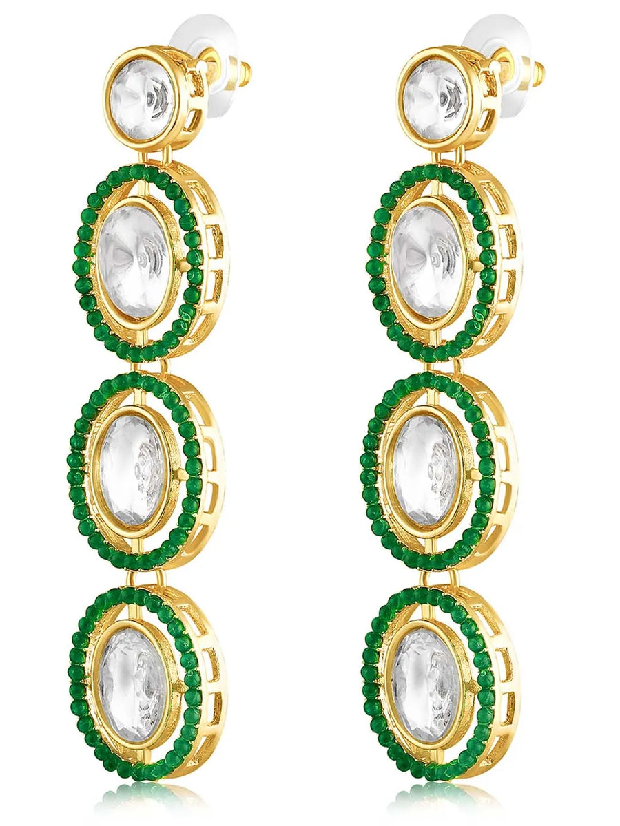 Kundan Earrings & Ring Set – Elegant Ethnic Jewellery | Peora

