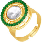 Kundan Earrings & Ring Set – Elegant Ethnic Jewellery | Peora


