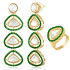 Kundan Earrings & Ring Set – Exquisite Bridal Jewellery | Peora


