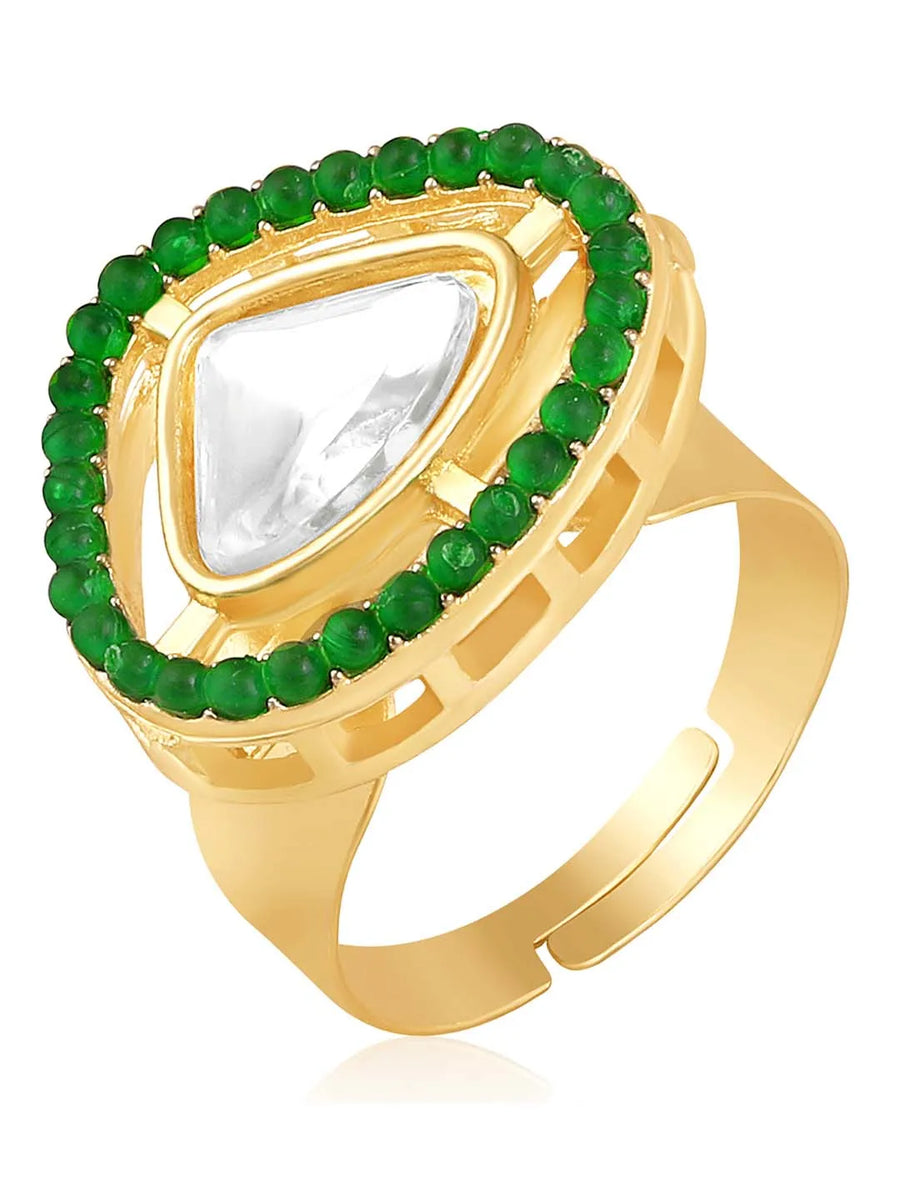 Kundan Earrings & Ring Set – Exquisite Bridal Jewellery | Peora

