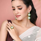 Kundan Earrings & Ring Set – Elegant Bridal Jewellery | Peora

