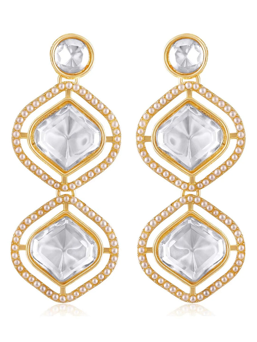 Kundan Earrings & Ring Set – Elegant Bridal Jewellery | Peora

