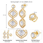 Kundan Earrings & Ring Set – Elegant Bridal Jewellery | Peora


