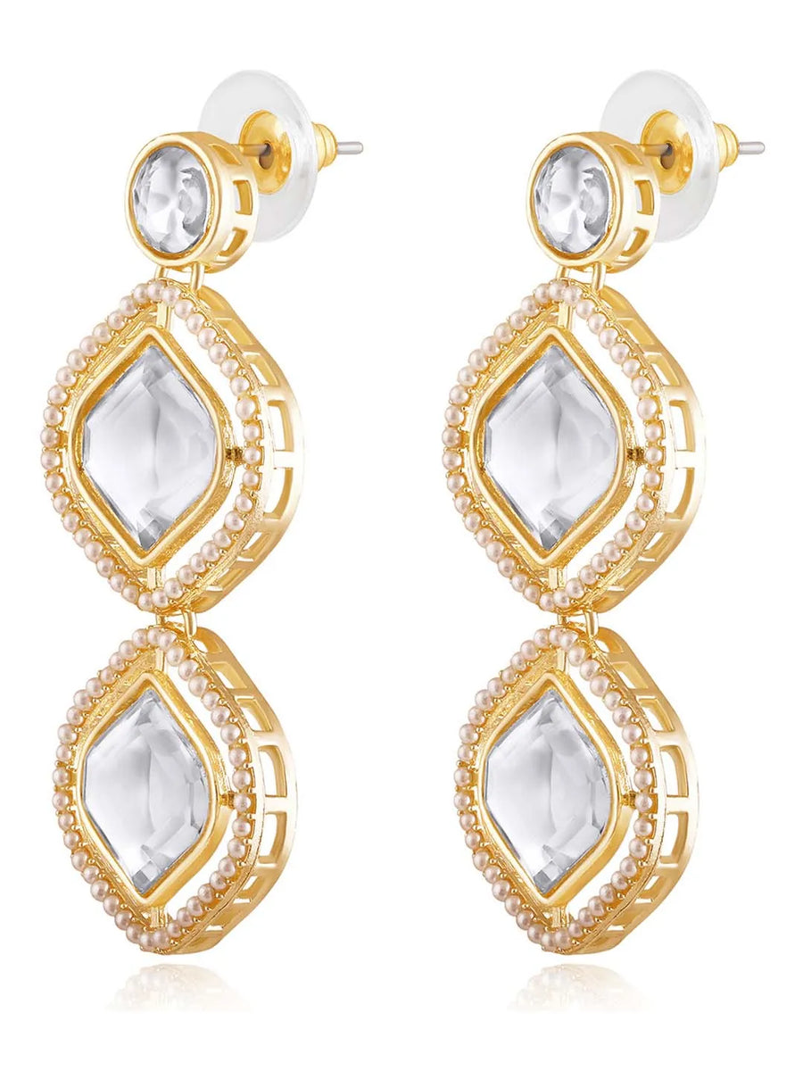 Kundan Earrings & Ring Set – Elegant Bridal Jewellery | Peora

