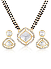 Elegant CZ & Crystal Mangalsutra Set