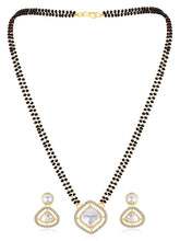 CZ & Crystal Mangalsutra Set | Timeless Sparkle by Peora

