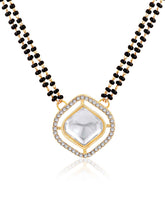 Elegant CZ & Crystal Mangalsutra Set