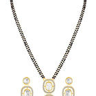CZ & Crystal Mangalsutra Set | Elegant Sparkle by Peora

