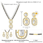 CZ & Crystal Mangalsutra Set | Elegant Sparkle by Peora

