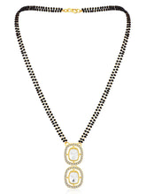 CZ & Crystal Mangalsutra Set | Elegant Sparkle by Peora

