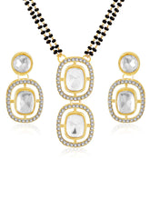 CZ & Crystal Mangalsutra Set | Elegant Sparkle by Peora

