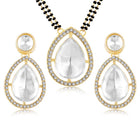 CZ & Crystal Mangalsutra Set | Sparkling Bridal Jewellery by Peora


