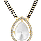 CZ & Crystal Mangalsutra Set | Sparkling Bridal Jewellery by Peora

