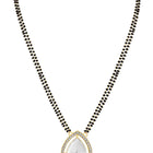 CZ & Crystal Mangalsutra Set | Sparkling Bridal Jewellery by Peora

