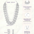 White Vintage Statement Necklace Set