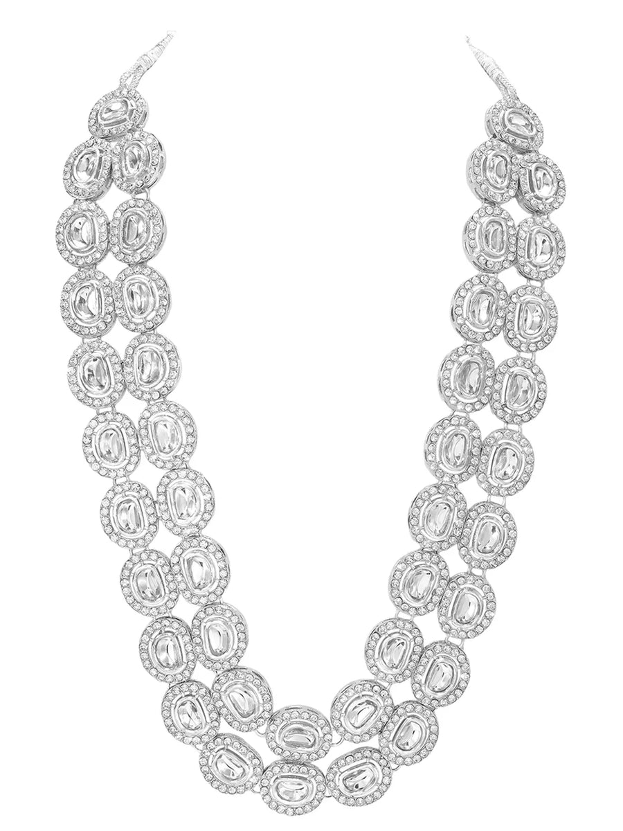 White Vintage Statement Necklace Set