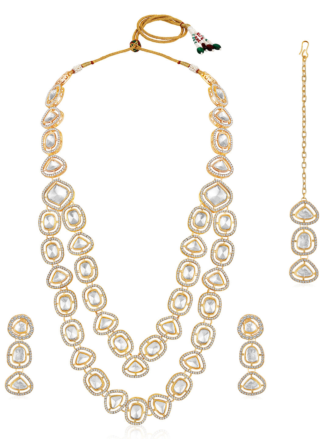 Heavenly White Sparkle Necklace Set