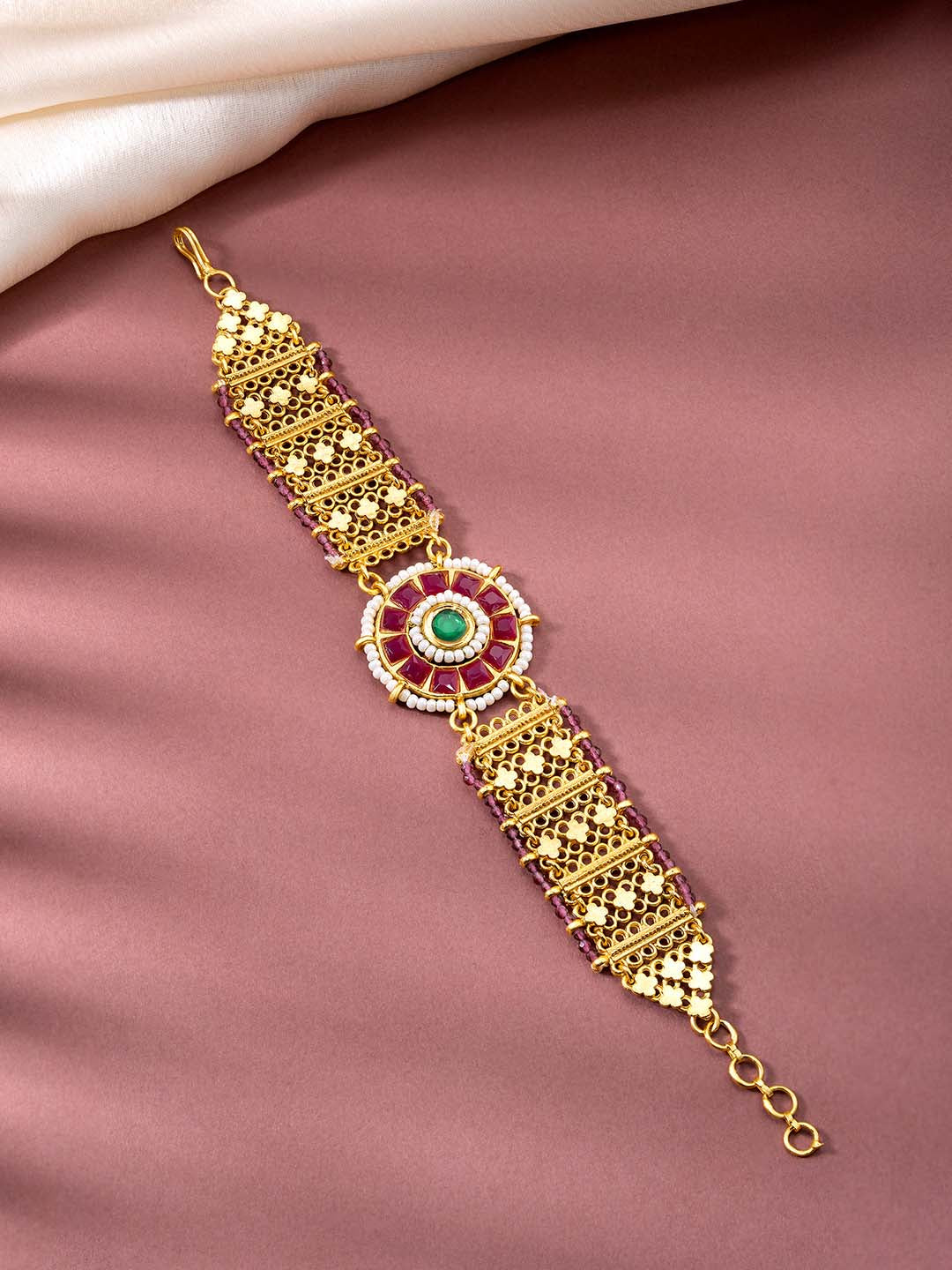 Royal Rani Pink & Green Bracelet