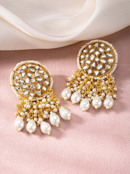Gold Dangle Earrings – Luxurious Jewellery by Peora

