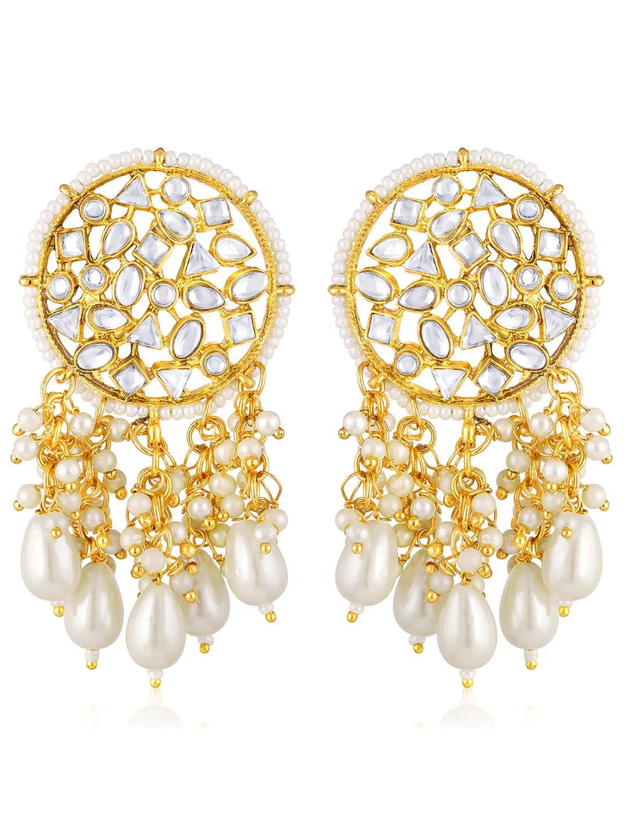 Gold Dangle Earrings – Luxurious Jewellery by Peora

