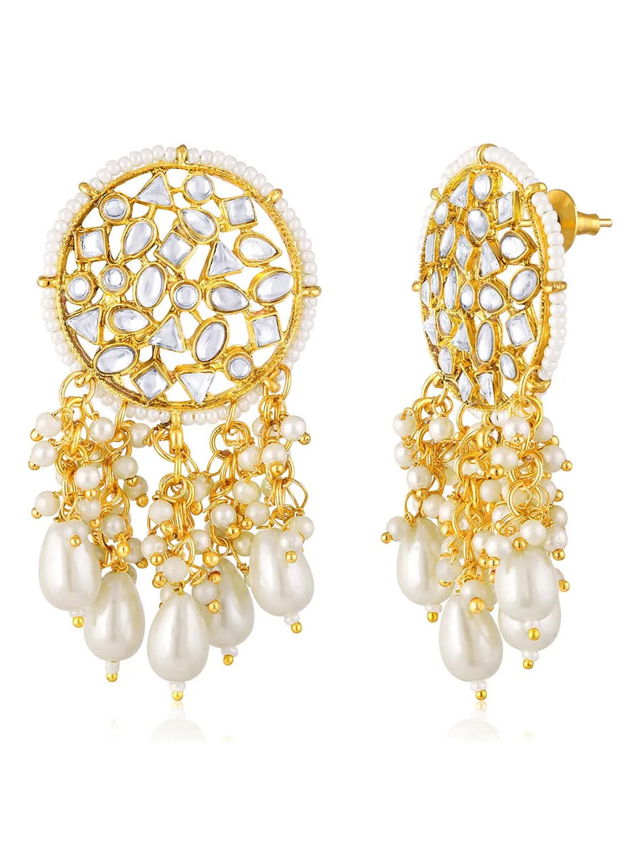 Gold Dangle Earrings – Luxurious Jewellery by Peora

