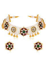 Gleaming Pearls Multi-Color Choker Set