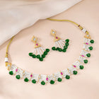 Peora Green Onyx Pearl Kundan Choker Set
