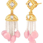 Peora Rose Pink Pearl Kundan Choker Set