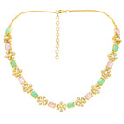 Peora Mint Elegance Necklace Set - Gold