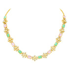 Peora Mint Elegance Necklace Set - Gold