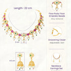 Gold Plated Multicolor Necklace Set for Women