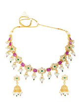 Gold Plated Multicolor Necklace Set for Women