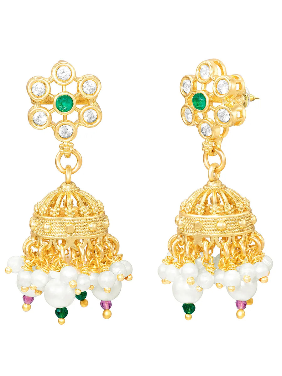 Gold Plated Multicolor Necklace Set for Women