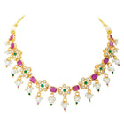 Gold Plated Multicolor Necklace Set for Women