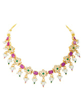Gold Plated Multicolor Necklace Set for Women