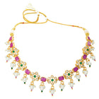 Gold Plated Multicolor Necklace Set for Women