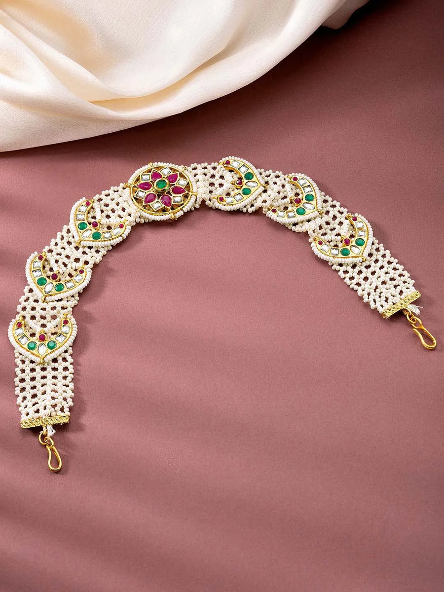 Sheesh Patti Ornament – Traditional Head Jewellery for Brides | Peora

