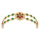 Royal Stones Sheesh Patti – Majestic Bridal Headpiece | Peora

