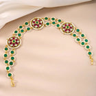 Royal Stones Sheesh Patti – Majestic Bridal Headpiece | Peora

