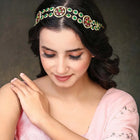 Royal Stones Sheesh Patti – Majestic Bridal Headpiece | Peora

