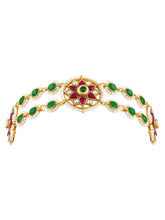 Royal Stones Sheesh Patti – Majestic Bridal Headpiece | Peora

