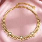 Peora Crystal Radiance Belly Chain - Gold