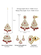 Glamorous Gleaming Bridal Maang Tikka
