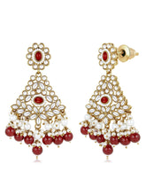 Glamorous Maroon Maang Tikka Set