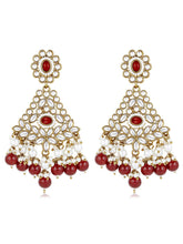 Glamorous Maroon Maang Tikka Set