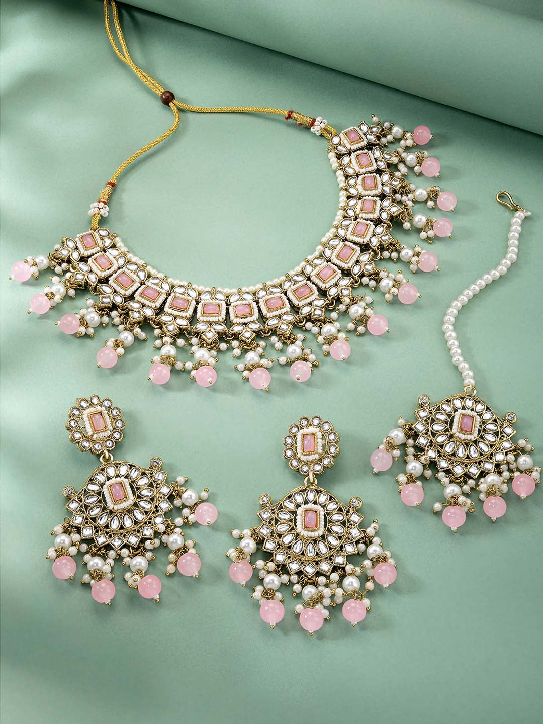 Pink Breeze Necklace Set