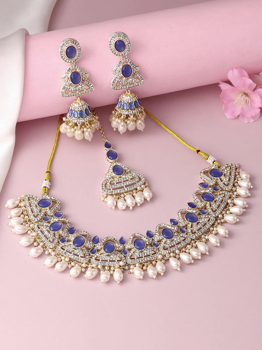 Timeless Polki Pearl Drop Wedding Set