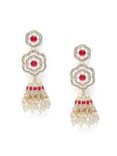 Floral Pearl Drop Bridal Necklace Set